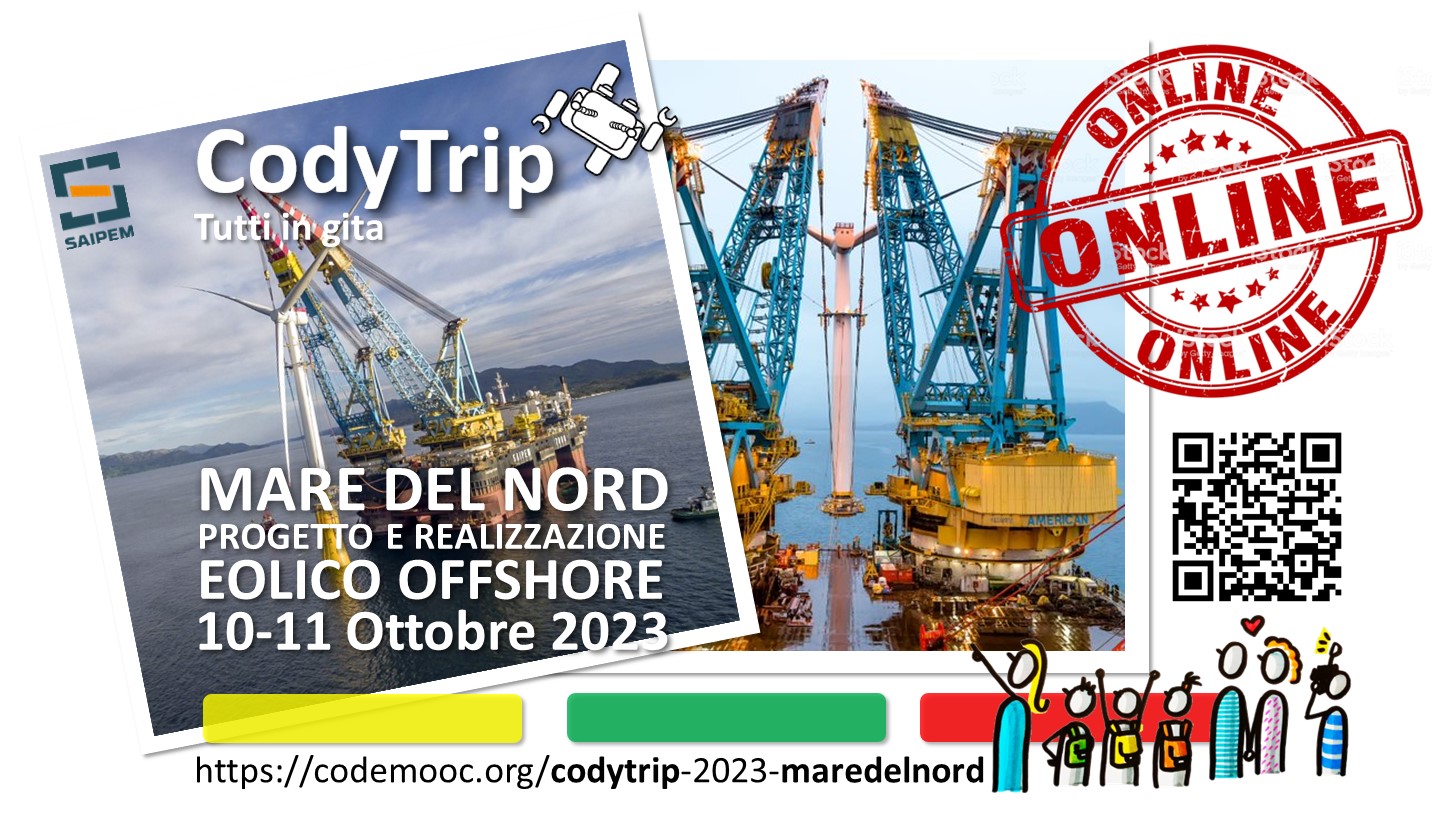 CodyTrip nel Mare del Nord - Eolico offshore - CodeMOOC